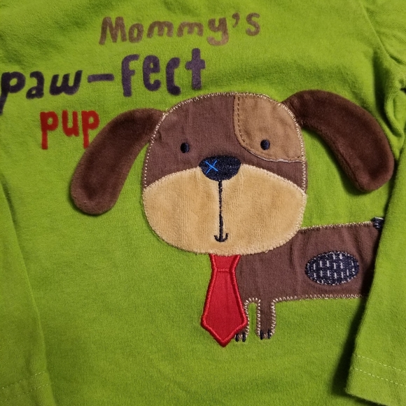 Koala Baby vguc 24 months "Mommy's paw-fect pup" Babies R' Us long-sleeve onesie - Picture 2 of 5